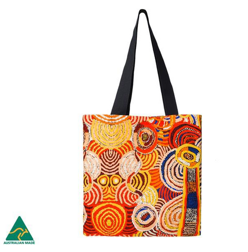 Nora Davidson Aboriginal design Tote Bag, made in Australia