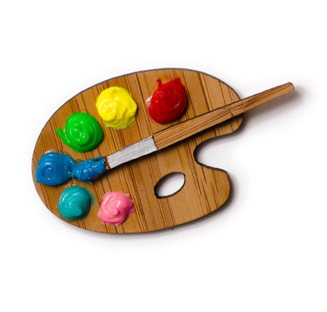 Paint Palette Brooch By Martini Slippers
