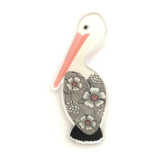Load image into Gallery viewer, Pelican  Brooch  by Smyle Made in Australia from recycled acrylic