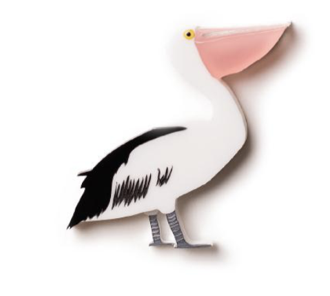 Pelican Brooch By Martini Slippers