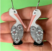 Load image into Gallery viewer, Pelican Earrings by Smyle Made in Australia from recycled acrylic