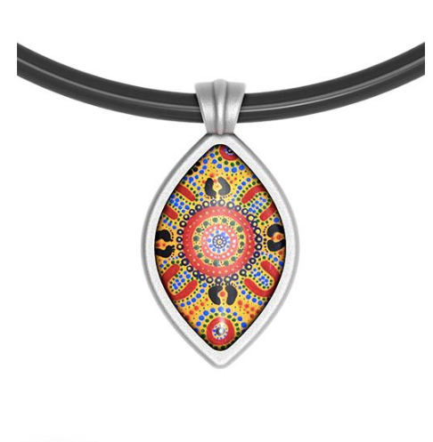 People telling stories Pendant Drop, Aboriginal designs, Allegria Designs