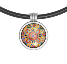 Load image into Gallery viewer, People telling stories Pendant Round - Allegria Designs