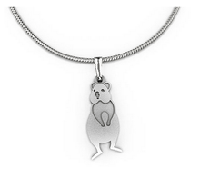 Load image into Gallery viewer, Quokka pendant necklace allegria rocklilywombats