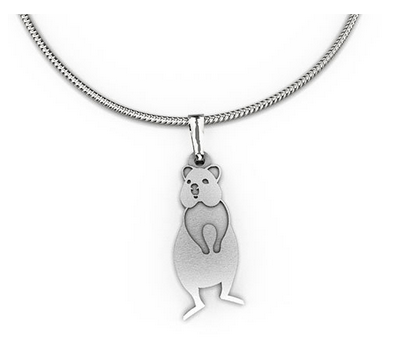 Quokka pendant necklace allegria rocklilywombats