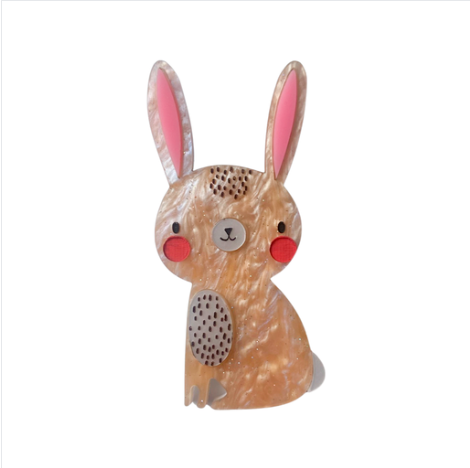 Rita Rabbit   Brooch by Daisy Jean + Rocklily gift earrings