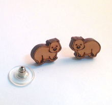 Load image into Gallery viewer, Wombats Myrtle wood 16 mm studs By Dianna
