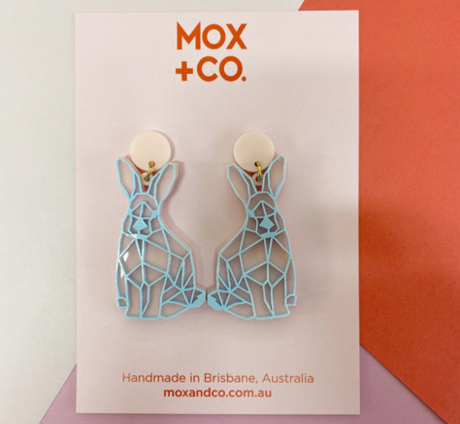 Bunny Pastel  Dangles  by Mox + co