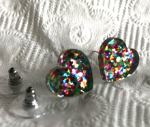 Load image into Gallery viewer, $5 Studs  and 76 great colours affordable fun ! Select here  Ssterling silver posts and comfort backs   by Rocklilywombats