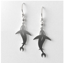 Shark earrings allegria rocklilywombats