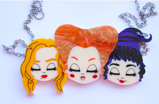Ugly Witches  Necklace by Daisy Jean