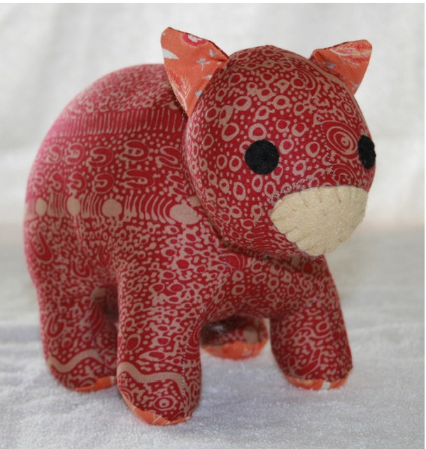 Stevie Wombat toy ready for soft release to loveing home Suitable for under 3 yrs