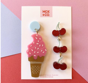 Sundae and Cherry Dangles by Mox + co