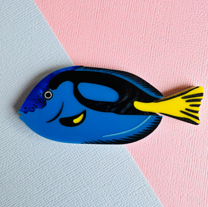 Surgeon Fish  Brooch  by Mox + co in store