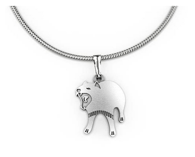 Tasmanian Devil pendant necklace allegria rocklilywombats