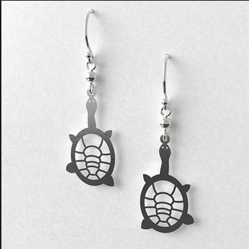 Turtle earrings allgeria rocklilywombats