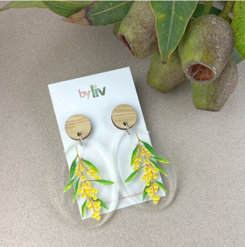 Wattle Wilma - Statement Dangles, By liv