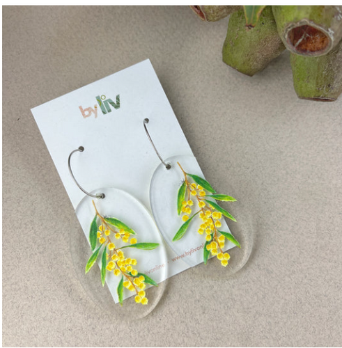 Wattle Wilma - Statement Hoops, By Liv