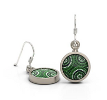 Load image into Gallery viewer, Waterholes Earrings Round,Aboriginal designs Allegria Designs