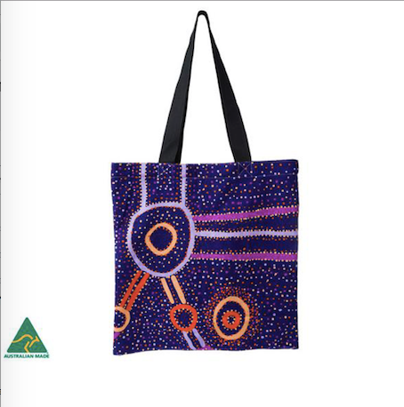 Watson Robertson Aboriginal design Tote Bag, made in Australia
