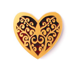 Whimsical Heart Brooch   By Martini Slippers