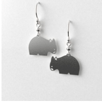 Wombat earrings allegria Rocklilywombats