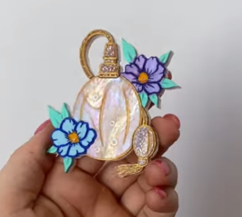 Atomiser Brooch by  Daisy Jean Floral