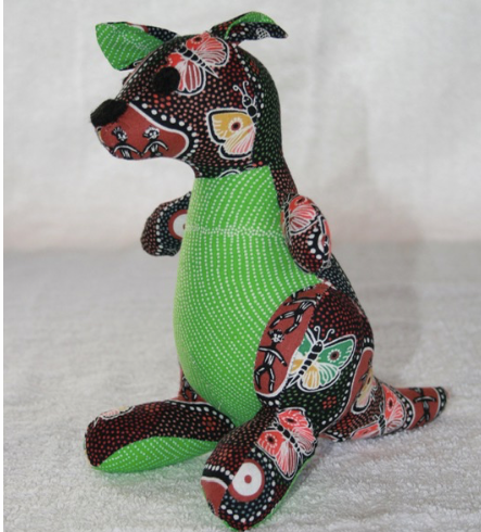butterfly girl Wallaby  toy ready for soft release to loveing home