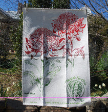 Load image into Gallery viewer, Waratah Linen Tea Towel