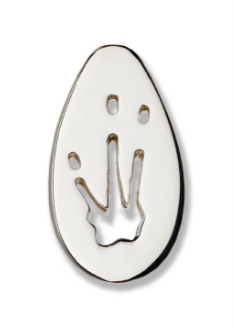 Bilby Silver Footprint Pin â€“ Bushprints