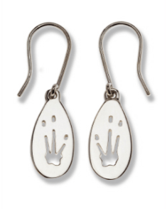 Bilby Silver Footprint Earrings â€“ Bushprints