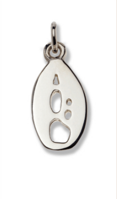 Quokka Silver Footprint Pendant â€“ Bushprints