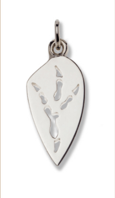 Wedge-tailed Eagle Silver Footprint Pendant â€“ Bushprints