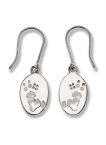 Koala Silver Footprint Earrings â€“ Bushprints