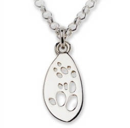 Possum Silver Footprint Necklace â€“ Bushprints