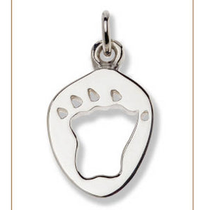 Platypus Silver Footprint Pendant â€“ Bushprints