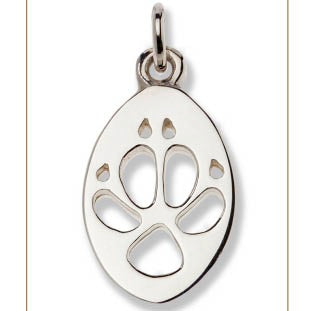 Dingo Silver Footprint Pendant â€“ Bushprints