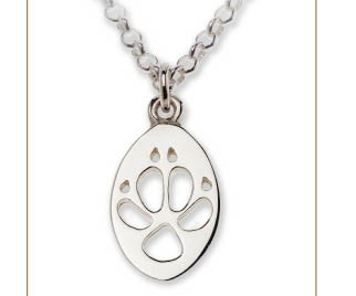 Dingo Silver Footprints Necklace â€“ Bushprints