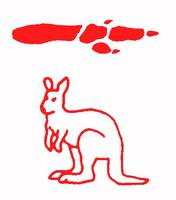 Kangaroo double-sided self-inking stamp