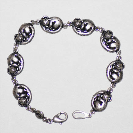 Possum Pewter Bracelet â€“ Peek-a-Boo