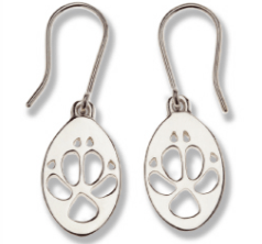 Dingo Silver footprint Earrings - Bushprint