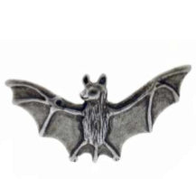 Bat Pewter Brooch Antique silver : Peek- a- Boo