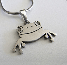 Frog Pendant and necklace - Allegria