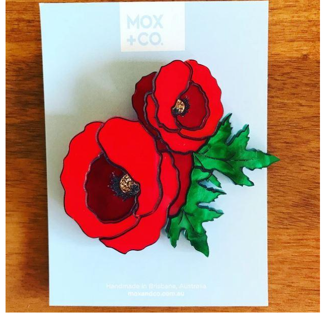 Poppy  Brooch  by Mox + co