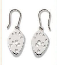 Spotted Tail Quoll  Silver Footprint Earrings,  Bushprints Jewllery